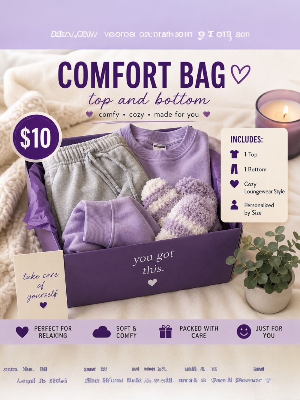 💜 Comfort Bag – Relax • Reset • Recharge 💜